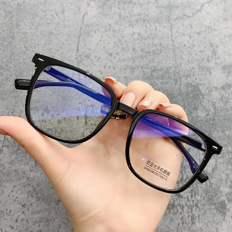 

Anti-blue Light Women's Grade Glasses for Man Black Optical Lenses With Recipe Big Frame Reading Glasses Woman Men's Sunglasses