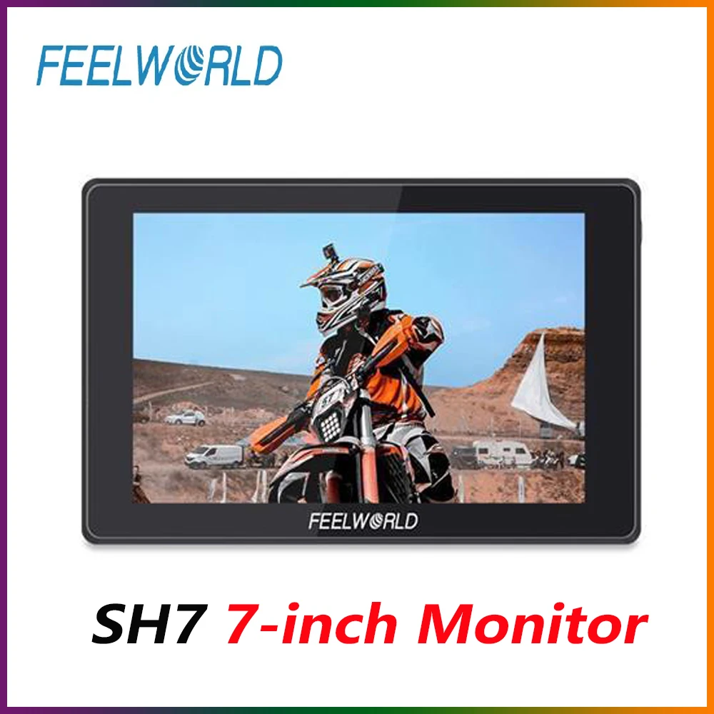 

FEELWORLD SH7 Monitor 7-inch Ultra Bright 2200nit On-camera Monitor SDI HDMI-Compatible Cross Conversion HDR Monitoring