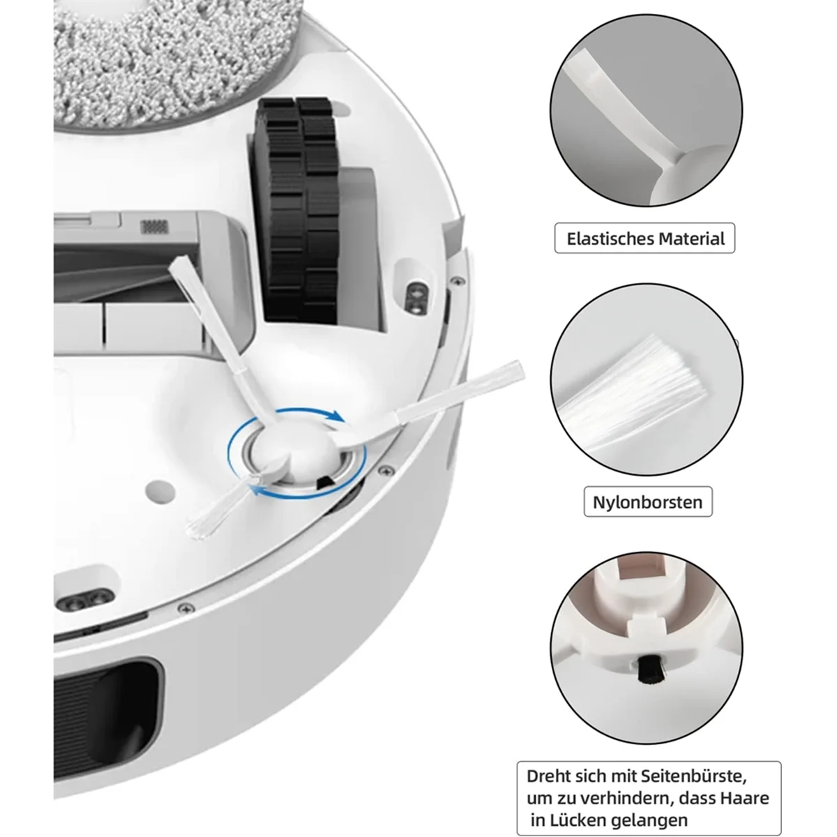 Popular para Dreame L10s / L10 Ultra / L10 Prime Robot aspirador Cepillo Lateral principal filtro Hepa paño de mopa bolsas de polvo Accesorios