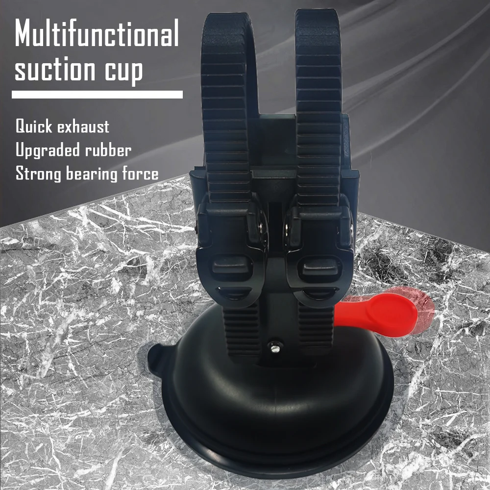 Suporte portátil para pistola de massagem, suporte para ventosa de auto massagem, mãos livres, local difícil de alcance para quase armas de massagem