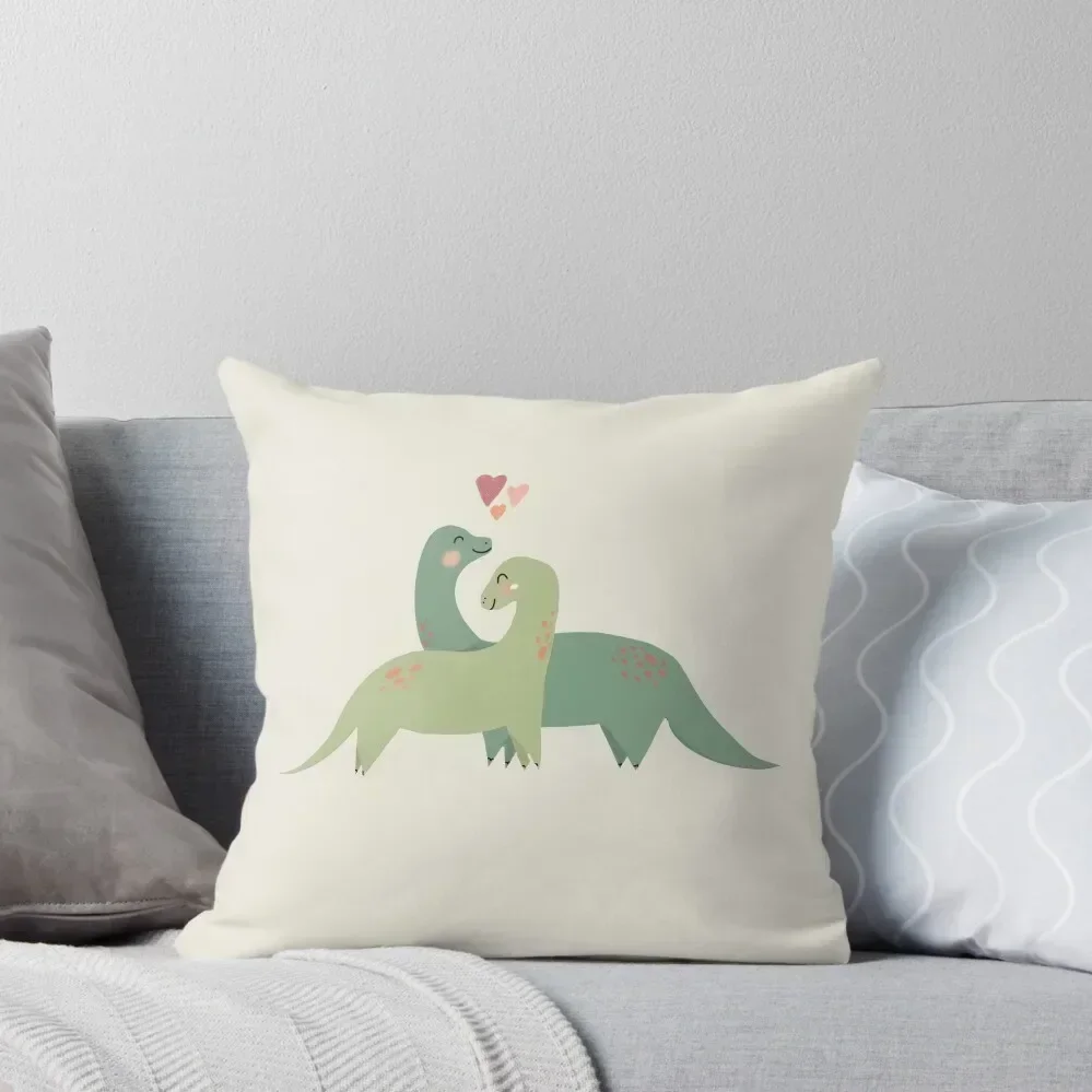 

Dino Love Throw Pillow Cushion Cover Set Plaid Sofa Covers For Sofas Pillowcases Bed Cushions pillow