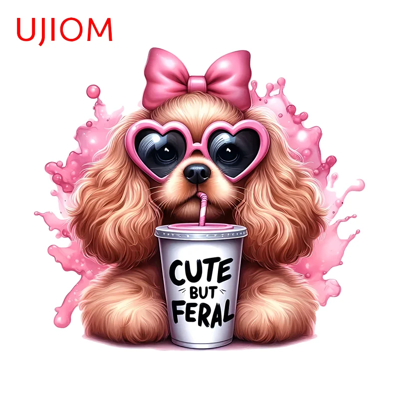 UJIOM Attractive Naughty Dog Wall Stickers Functional Portable Decals Decorative Customizable Hot Selling Anime Wallpapers
