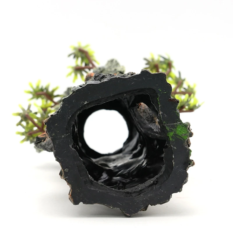 Aquarium Resin Decor Tree Face Roots Hideout for Hermit Crayfish Guppy