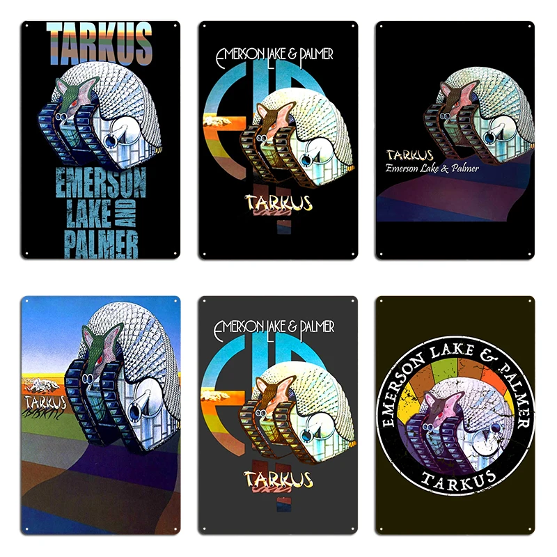 Emerson, Lake Palmer Tarkus Metal Signs Wall Cave Cave pub create Mural Painting Lake Palmer Tin sign Posters