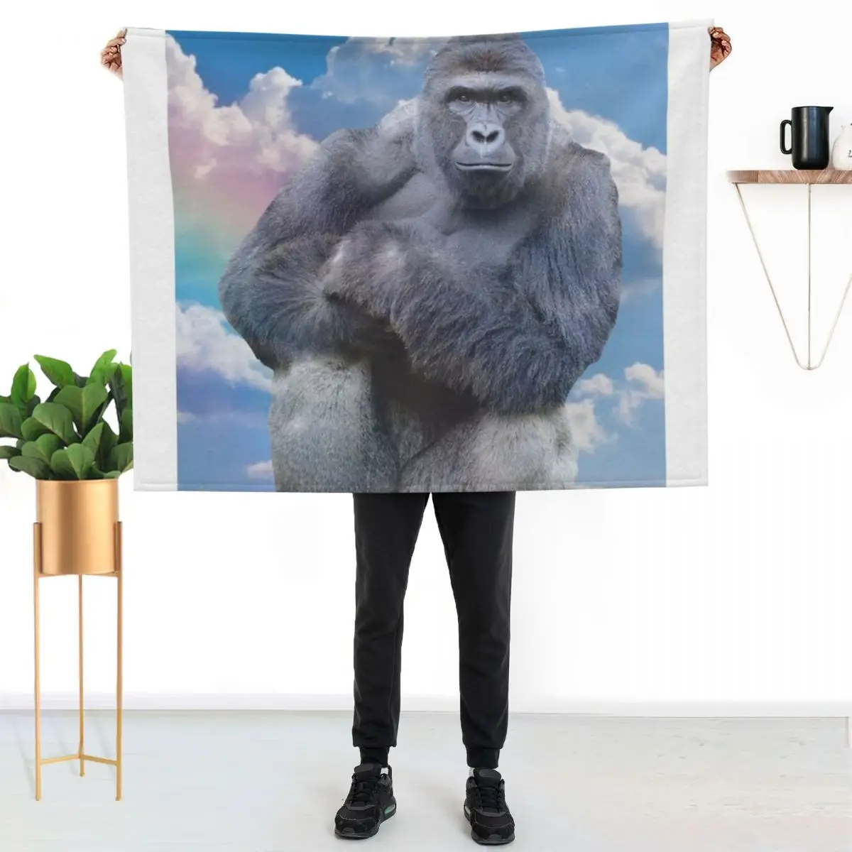 

Harambe Throw Blanket Warm Throw Blanket Gift for Anniversary