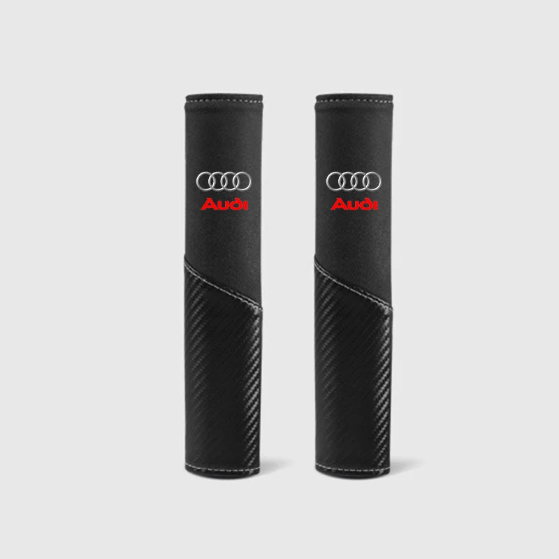 2pc Leather Car Seat Belt Shoulder Cover Safety Protective Pad For Audi A1 A2 A3 A4 A5 A6 A7 A8 Q2 Q3 Q4 Q5 Q7 Q8TT RS3 RS S3 S4 view 6