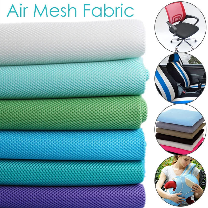 150cm Wide Three Layer Thicken Mesh Cloth 3D Breathable Sandwich Mesh Fabric Elastic Mesh Cloth Chair Sofa Shoes Raw Material