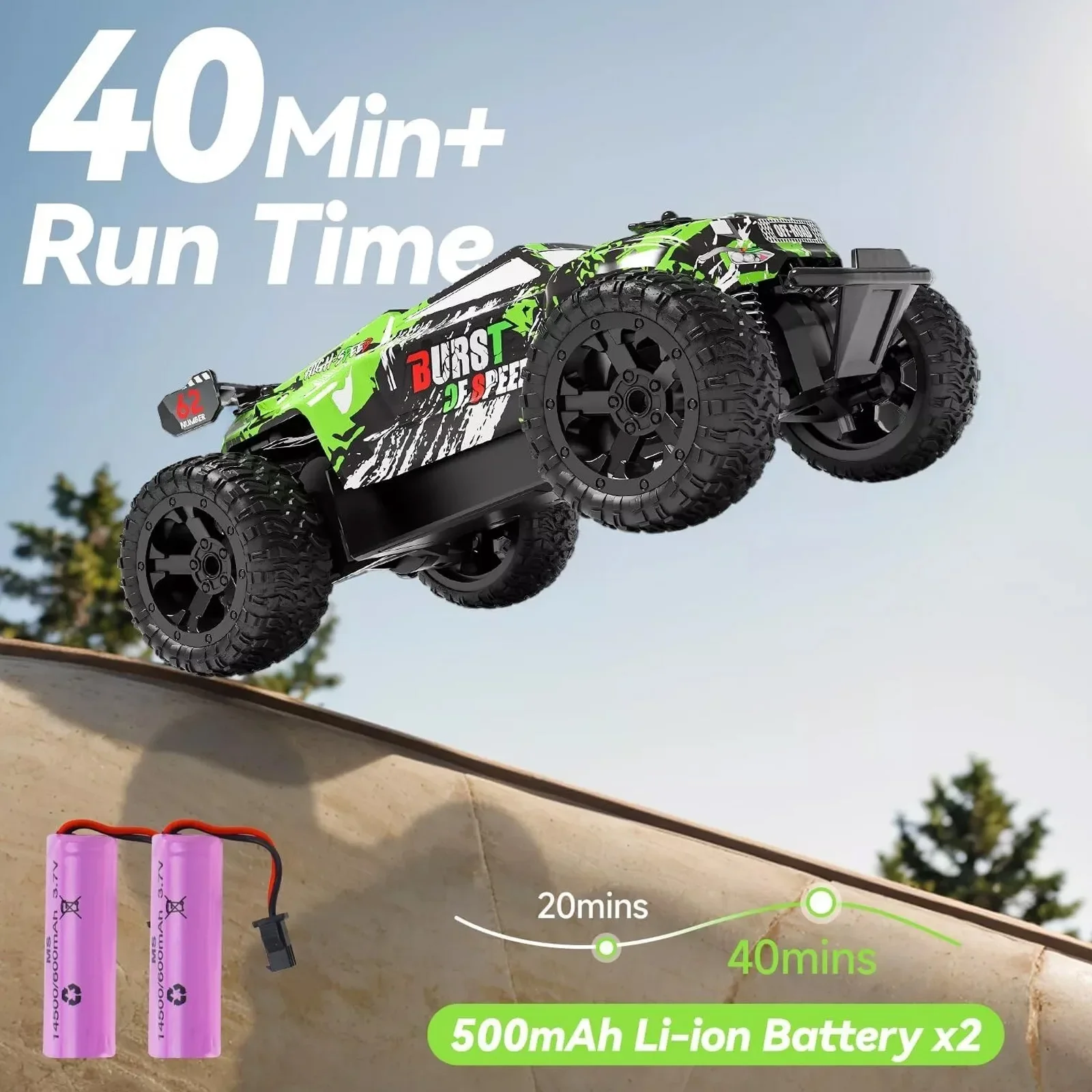 1: 18 Adult Wireless Remote Control Off-road Vehicle High-speed Cool 4WD Drift Truck Children's Toy Car Xmas gift for friends