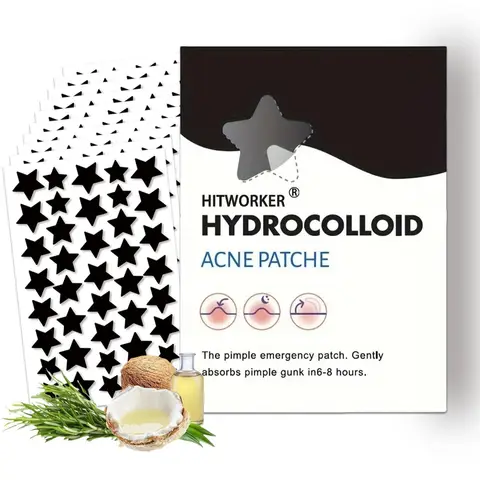 Star shaped hydrocolloid acne patch 200/400 pieces/box acne patch, alcohol free, gentle and non irritating absorption acne patch