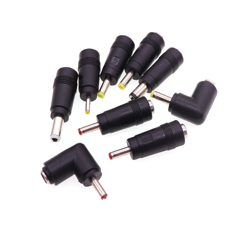 2szt 90/180 stopni DC Power wtyk męski Jack Adapter złącza 2.5*0.7/3.5*1.1/3.5*1.35/4.0*1.7/4.8*1.7/5.5*2.1/5.5*2.5 Wtyczka DC