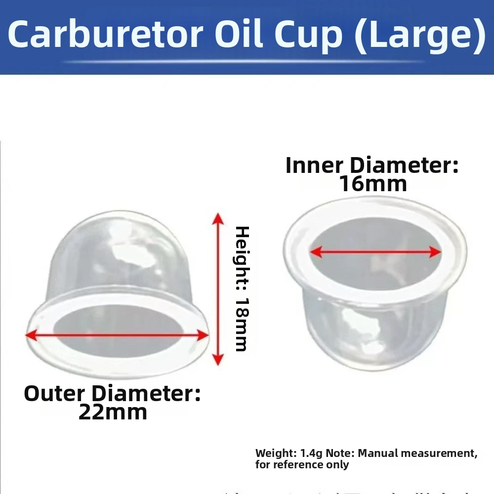 10pcs 19mm/22mm Size Primer Bulb Transparent Snap188-12 Fit Fuel Pump Bulb Universal Design Universal Replacement Part