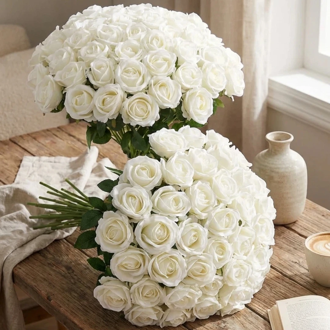 

50 шт. искусственные розы оптом, искусственные бархатные шелковые розы, реалистичные розы для свадебных центральных элементов, цветочная композиция, домашний декор