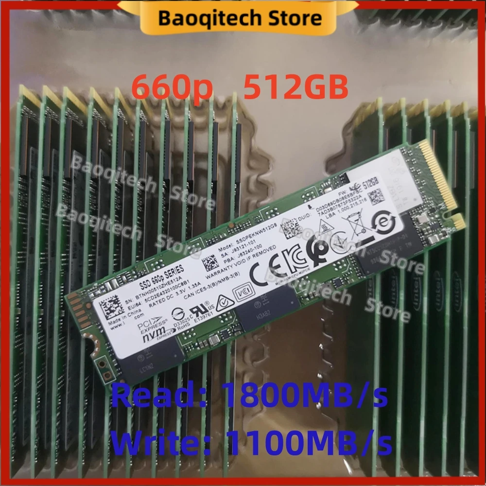 Brand new original 660P 512GB NVME 2280 M.2 Pcle3.0 computer acceleration suitable for Intel laptop desktop solid state drive