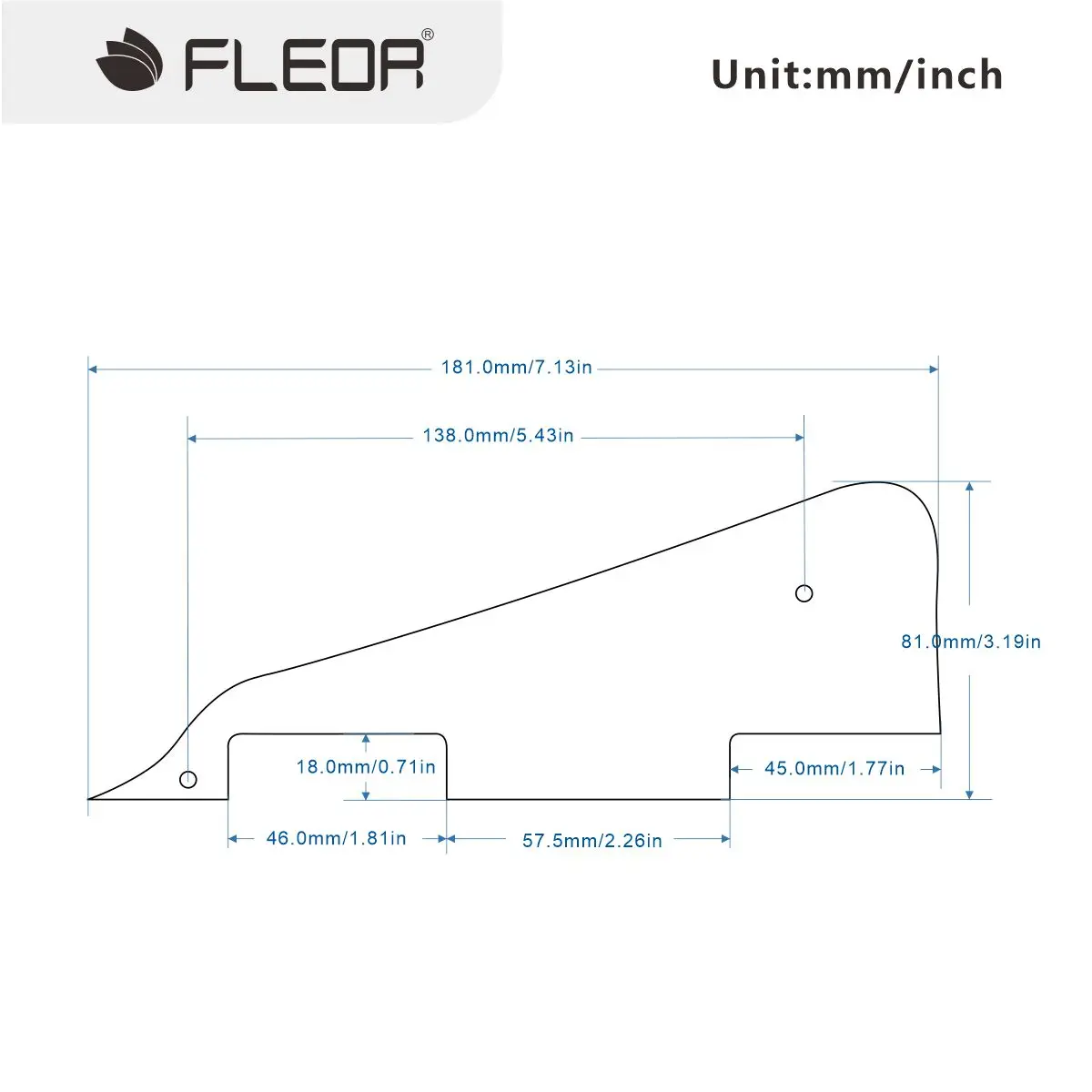 FLEOR Cream 1ply LP Electric Guitar Pickguard Scratch Plate Guitar Parts