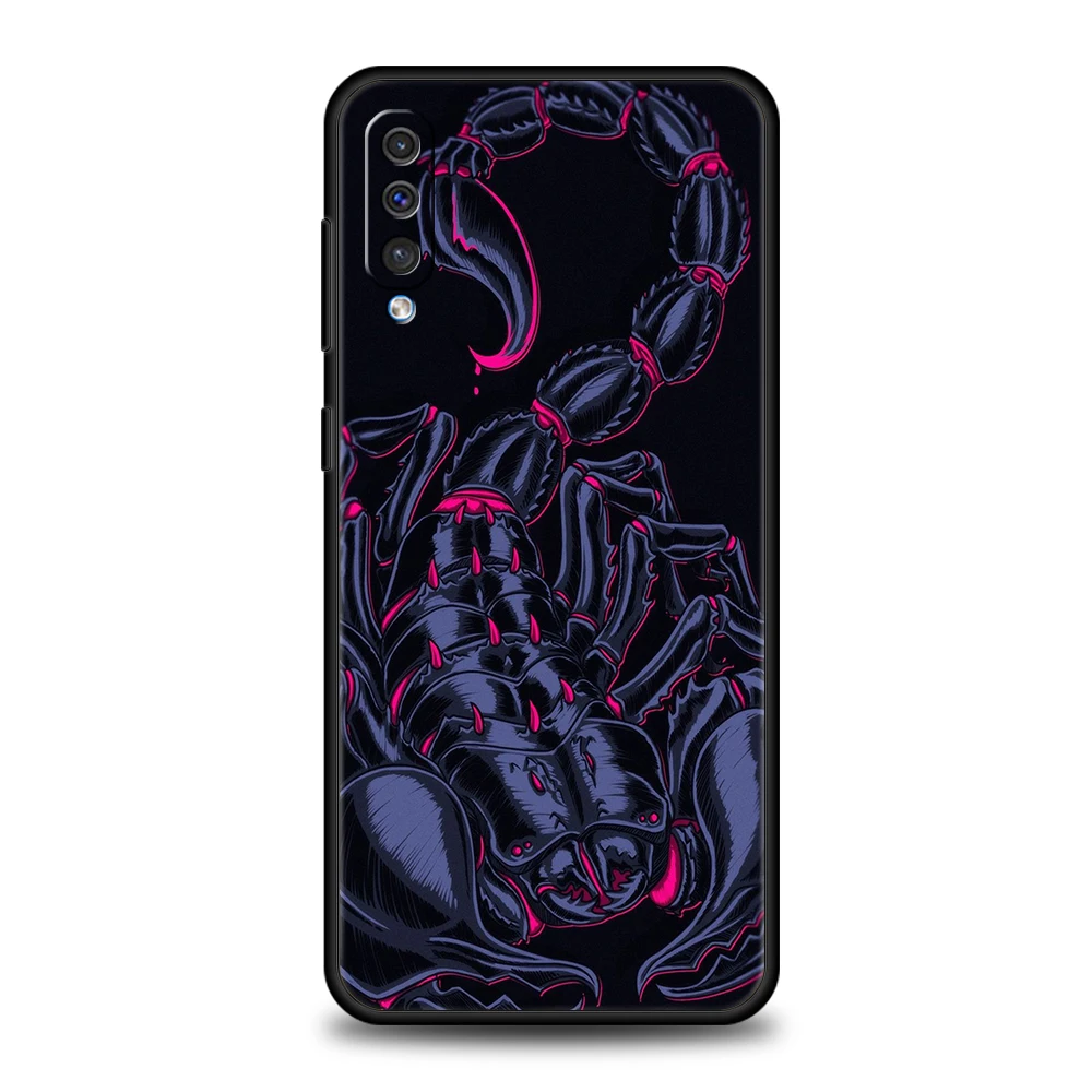 Cartoon Scorpion Phone Case for Samsung Galaxy A24 A13 A53 A73 A33 A22 A12 A02 A03 A05 A70 A50 A10 A20 5G Silicone Shell Fundas