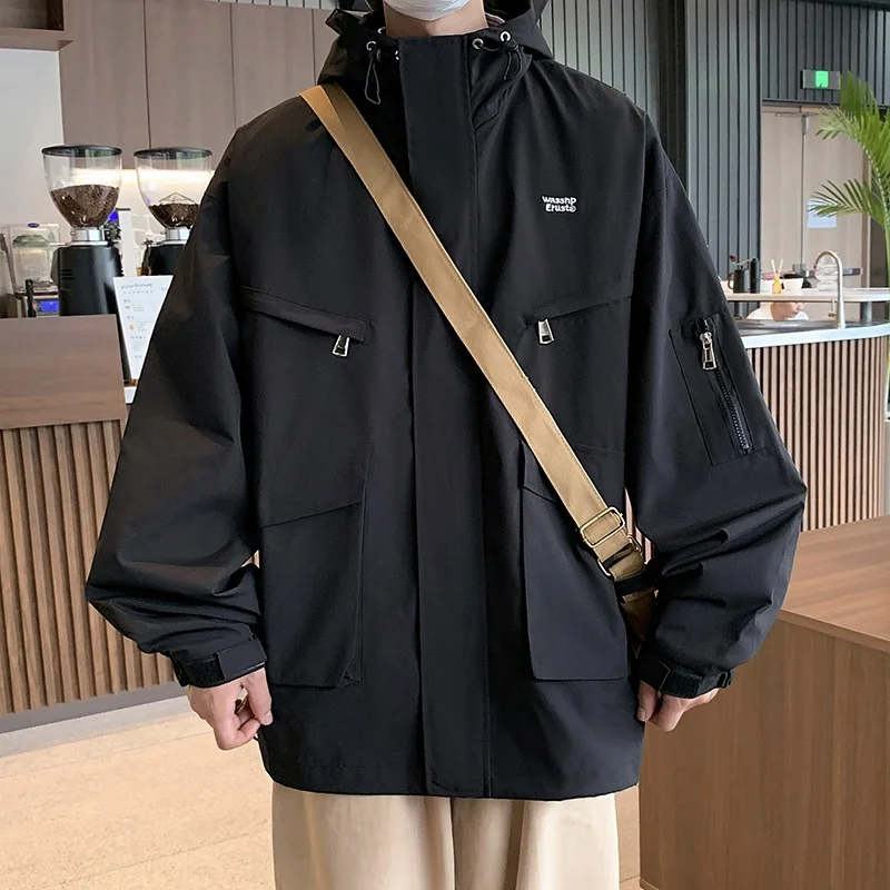 

Bla Warrior San Yuan Tee-in-One Men's Spring Autumn American Functional Workwear Jaet Climbing Suit Windproof Zipper Yo...