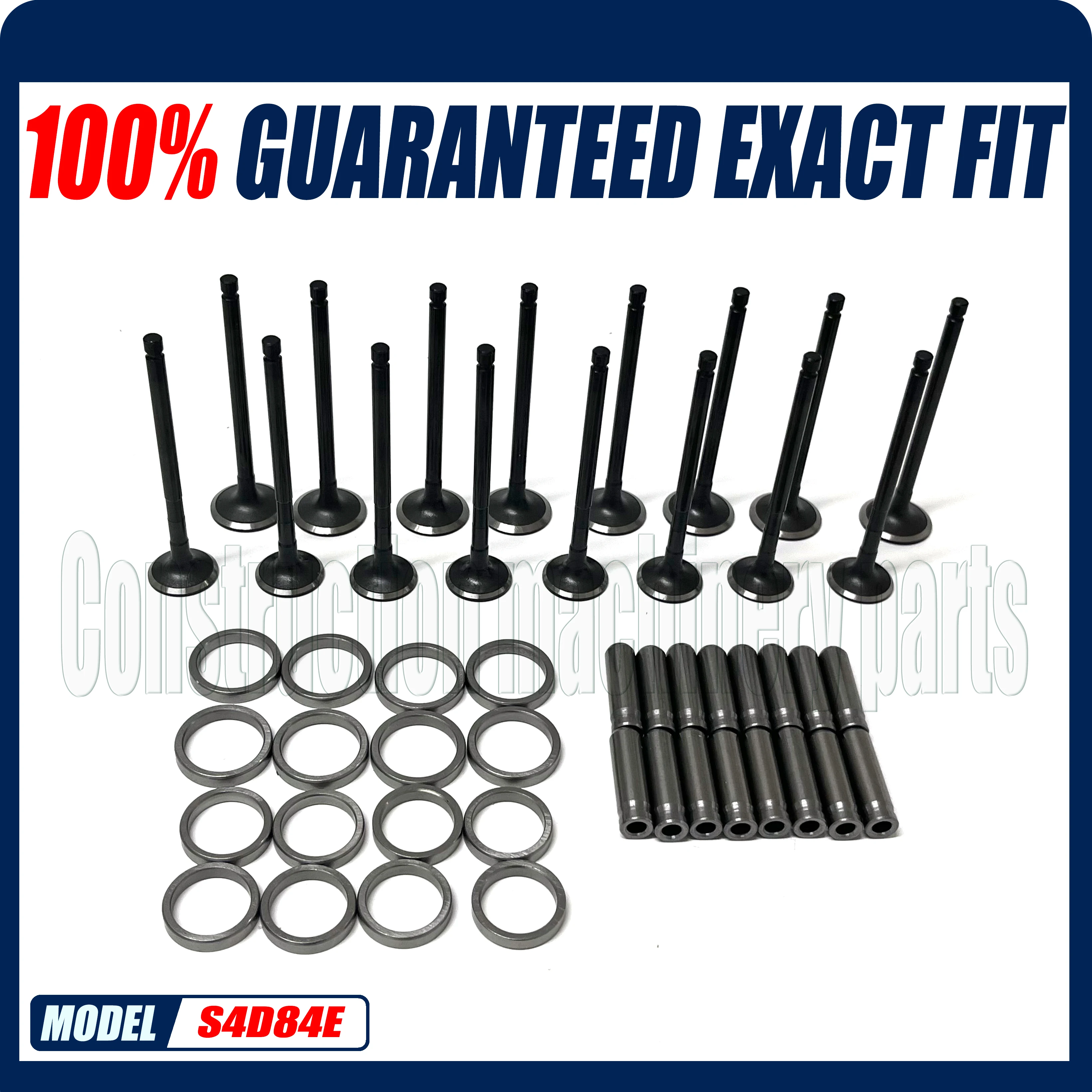 Valve Kit For Yanmar Komatsu Engine 4D84E Gasket 4TNE84 S4D84E 16V Valve Seat Valve Guide