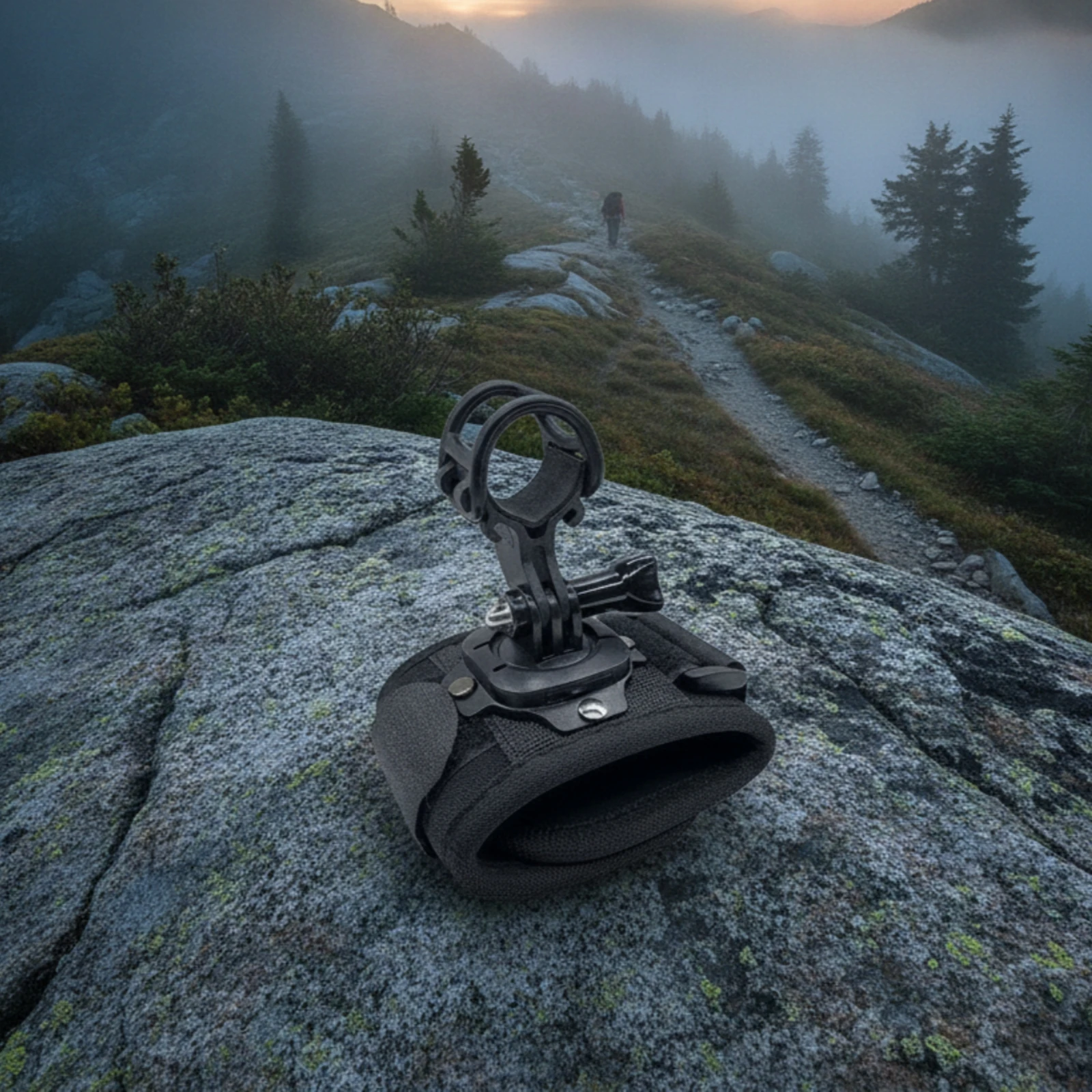 Flashlight Holder with Wrist Strap Adjustable Wrist Flashlight Holder Articulated Sturdy for Hikers, Hiking, Climbing