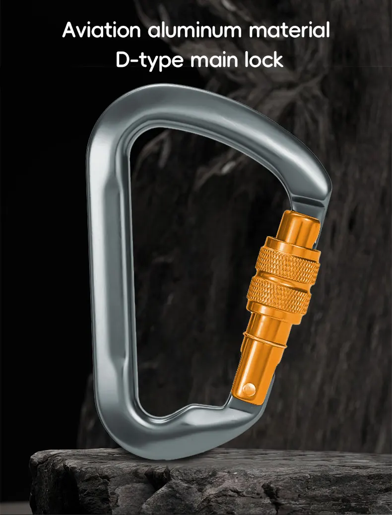 CLIWIZ Marke 30kN Outdoor Professioneller Karabiner 7075 Luftfahrt-Aluminium Sicherheits-Automatikverschluss B Mit CE/UIAA-Zertifikaten – Detail 13