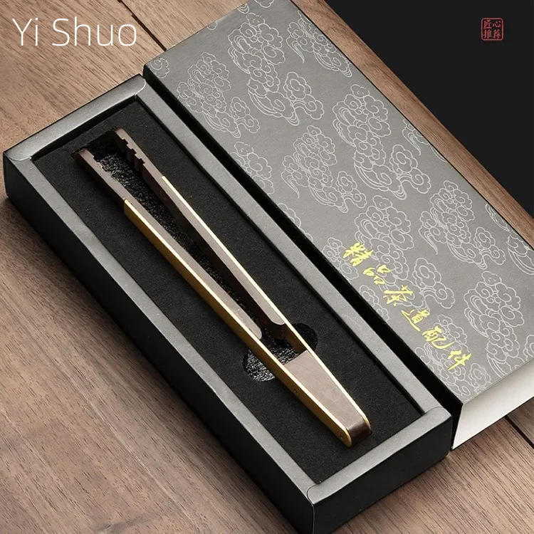 

Kung Fu Tea Utensils Bamboo Tweezers Tea Ceremony Six Items Whole Suit Ebony Solid Wood Tea Clip