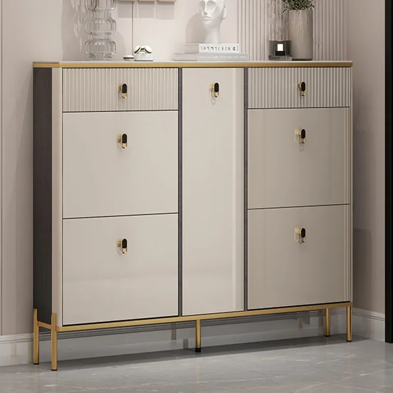 مدخل بوفيه خزائن الأحذية المدخل عرض الكلاسيكية عرض خزائن الأحذية رفوف أدراج أثاث Zapatera Organizador