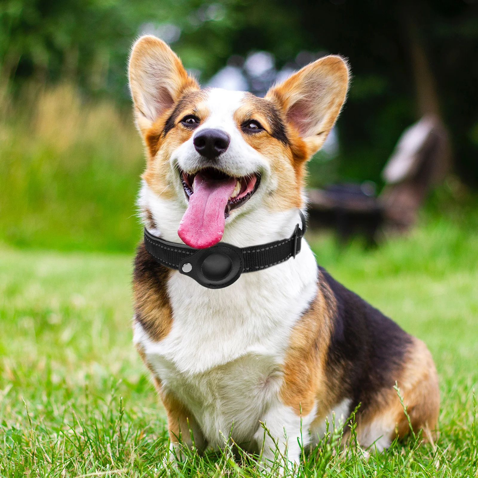 

Pet Collar Locator Case Size Durable Protective Tracker Case for Dog Anti Loss Tracer Reflective Pet Supplies