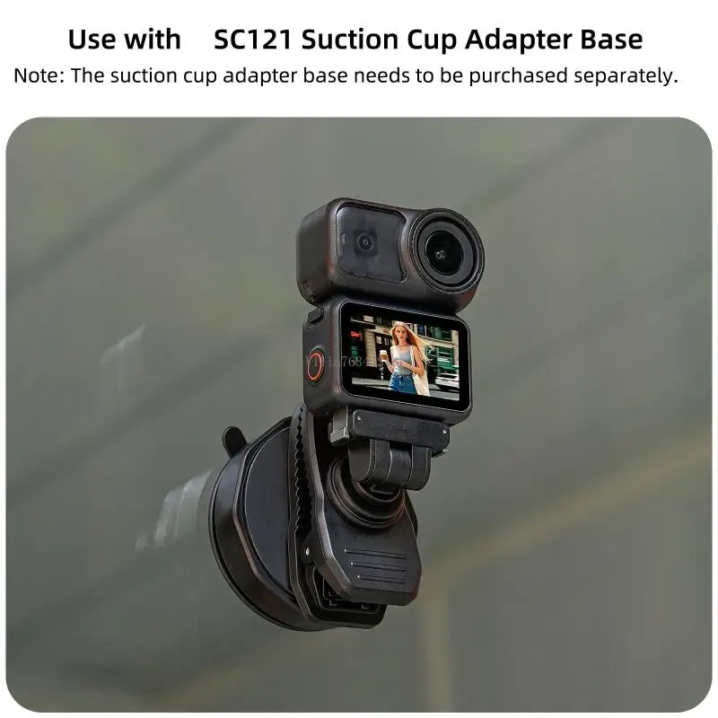 Universal Strong Base Mount For Sports Camera With 360 Swivels Feature