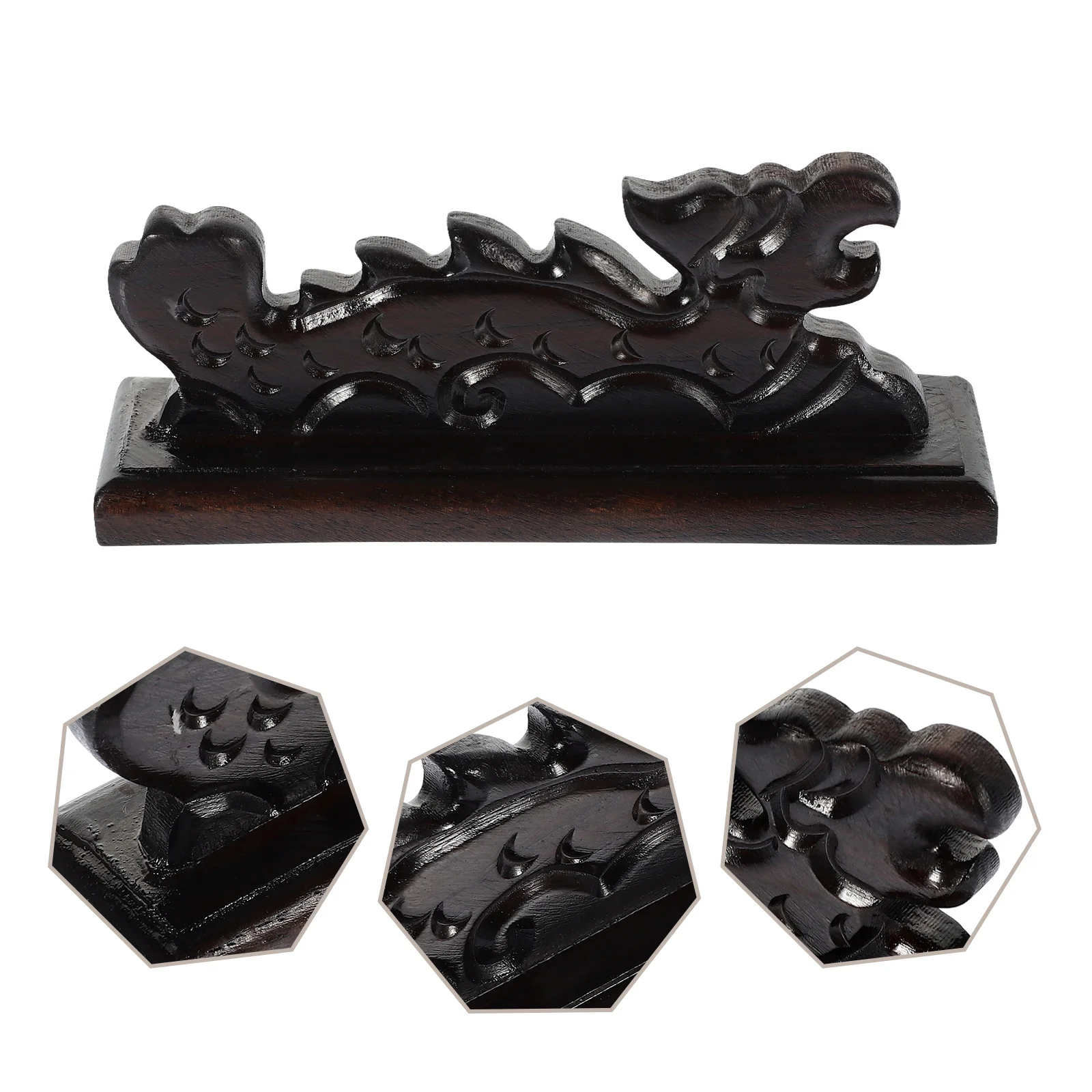 

1Pcs Exquisite Chinese Calligraphy Pen Holder Stand Wooden Brush Rest Multi-Functional Safe Convenient for Calligraphy