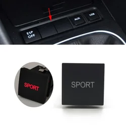 For VW Golf 6 Jetta MK6 EOS Scirocco 2006-2012 Red LED Light Car Sport Button Switch with Wire