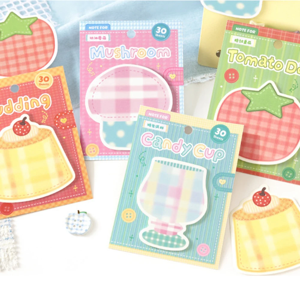 30pcs/Set Korean Fresh Ins Style Series Sticky Notes Sticker Post Sticky Notes Notepad School Office Supplies