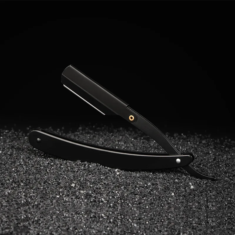 1 قطعة الحلاقة مستقيم الفولاذ المقاوم للصدأ للطي الحلاقة الحلاقة إزالة الشعر أدوات حلاقة المهنية الرجال سلامة الحلاقة حامل #1