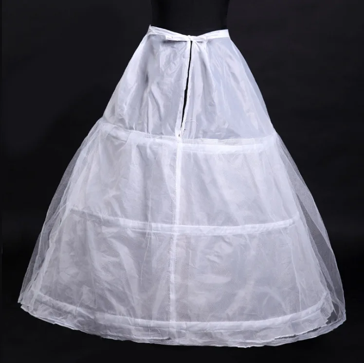 3 Hoop Bridal Gown Dress Petticoat for Bride Underskirt Crinoline Best Chioce Wedding Accessory