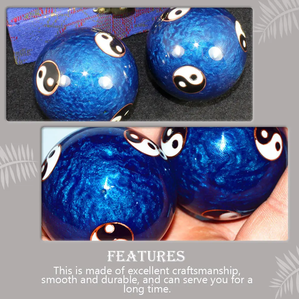 1 مجموعة باودينغ ممارسة كرات المتداول لتخفيف التوتر تدليك اليد كرات اليد الصينية التدريب تدليك الكرة #2