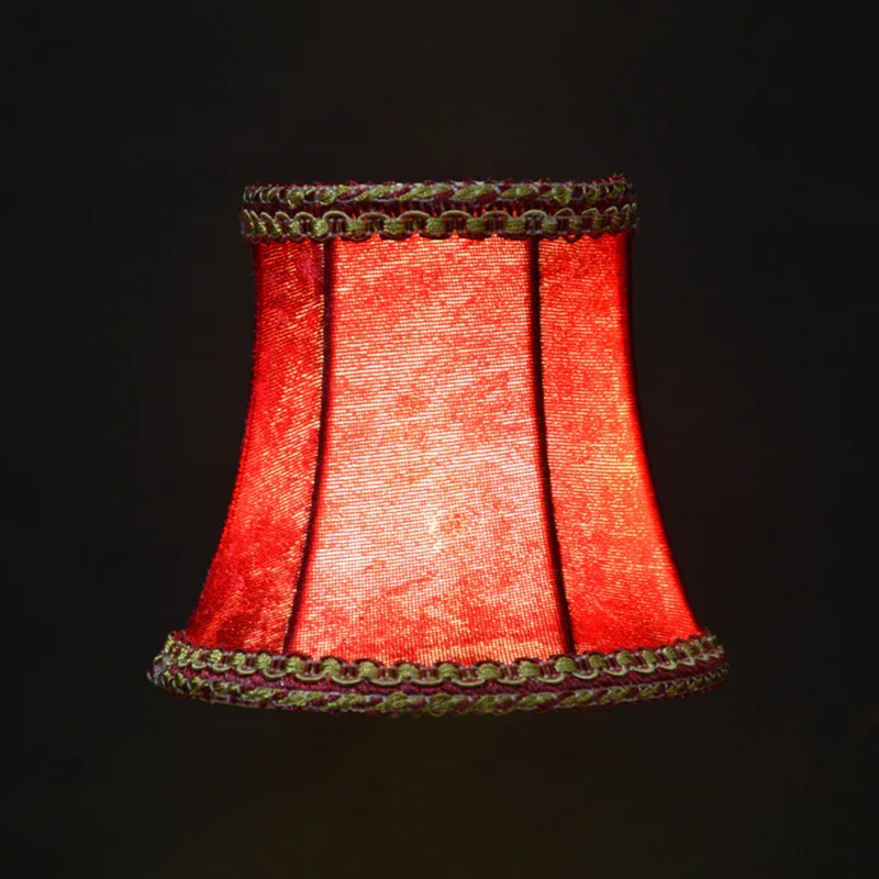 Vintage Fabric Lampshades Shell Cover For Chandelier Wall Lamp Shade Simple Flannel Palace Small Lampshade Bedroom Home Decor