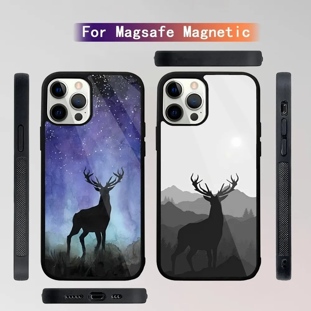 Japan Style Ukiyo-e Phone Case For iPhone 16,15,14,13,12,11,Plus,Pro,Max Mini Magsafe Magnetic Wireless Charging