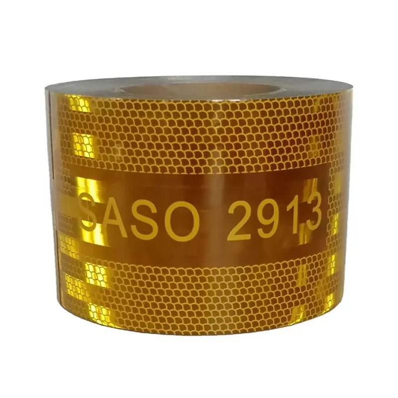 10CM*5M High Quality SASO 2913 Reflective Tapes Plating Aluminium Adhesive Waterproof Stickers Reflectors Strip For Saudi Market