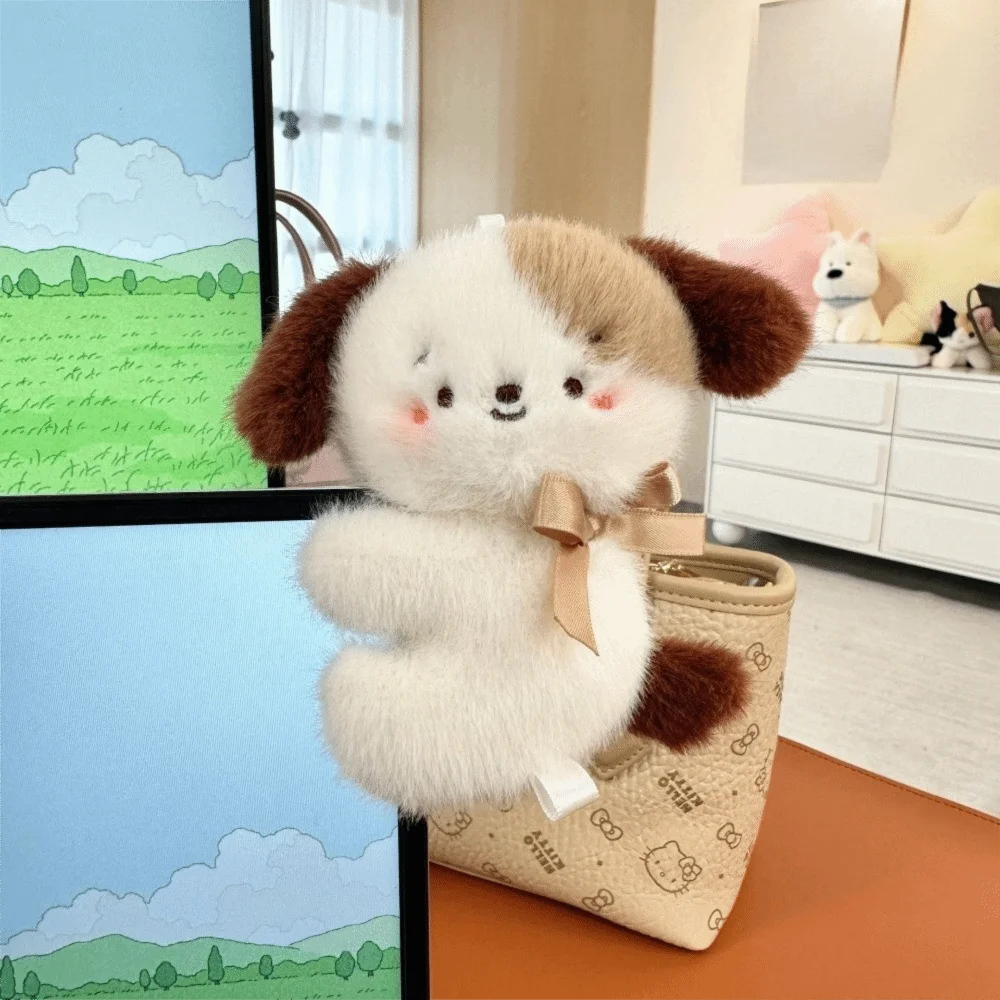 

Portable Plush Doll Computer Clip Little Fox Hug Shape Little White Rabbit Doll Computer Decorative Dolls