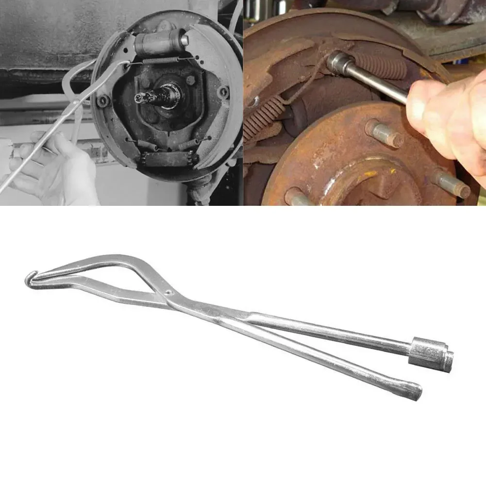 

31cm 12 Car Drum Brake Line Shoe Return Spring Plier Remover Removal Repair Hand Tools Brake Shoe Spring Pliers Brake System NE