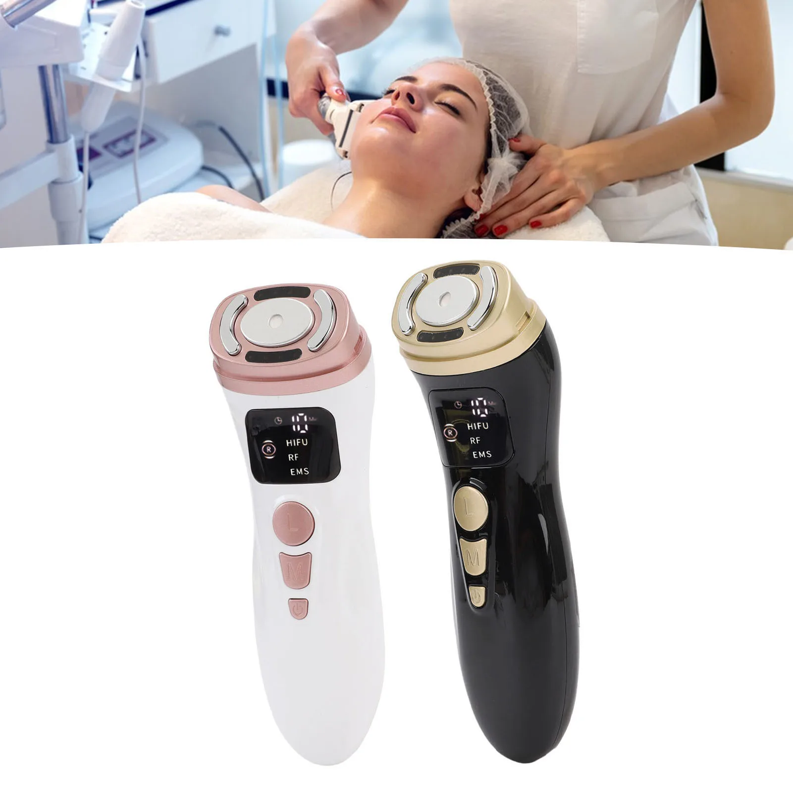 آلة الوجه الصغيرة آلة الوجه الصغيرة RF جهاز التجميل مكركرنت مكافحة الشيخوخة معدات العناية بالبشرة للاستخدام المنزلي #5