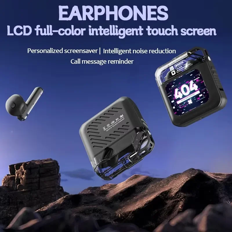 S10 Touch Screen Bluetooth Headset Active Noise Reduction High-end Sound Quality In-ear Wireless Sports Audio Electronic Earbud