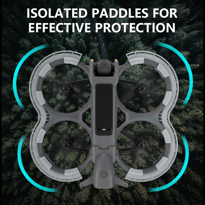 Osłona śmigła Y1UB kolorowymi efektami świetlnymi Łatwa instalacja wyposażenia ochronnego do fotografowania Avata 2