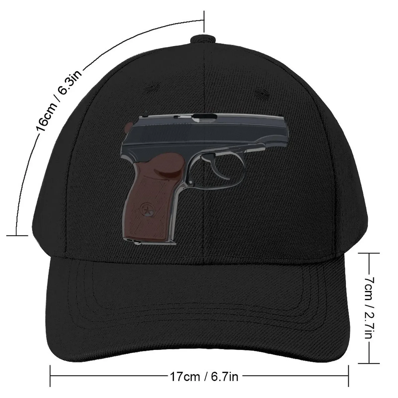 Makarov Baseball Cap Fitted Man Baseball Hat Print Polyester University Fashionable Cap