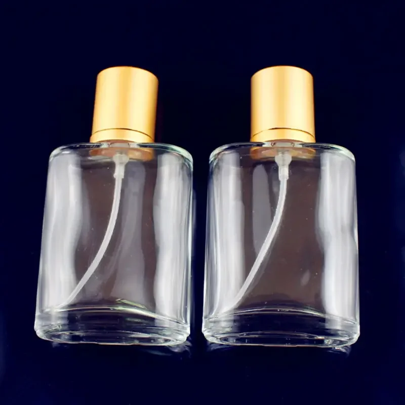 透明ガラススプレーボトル,つや消しスクエア,香水瓶,化粧品包装ボトル,30ml,50ml,100ml