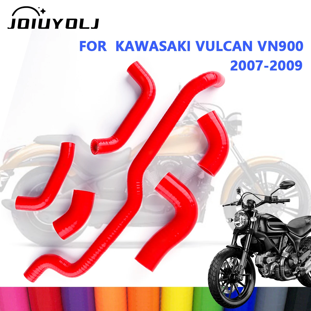 

For 2007 2008 2009 Kawasaki Vulcan VN900 VN 900 Motorcycle Silicone Radiator Coolant Hose Pipe Kit