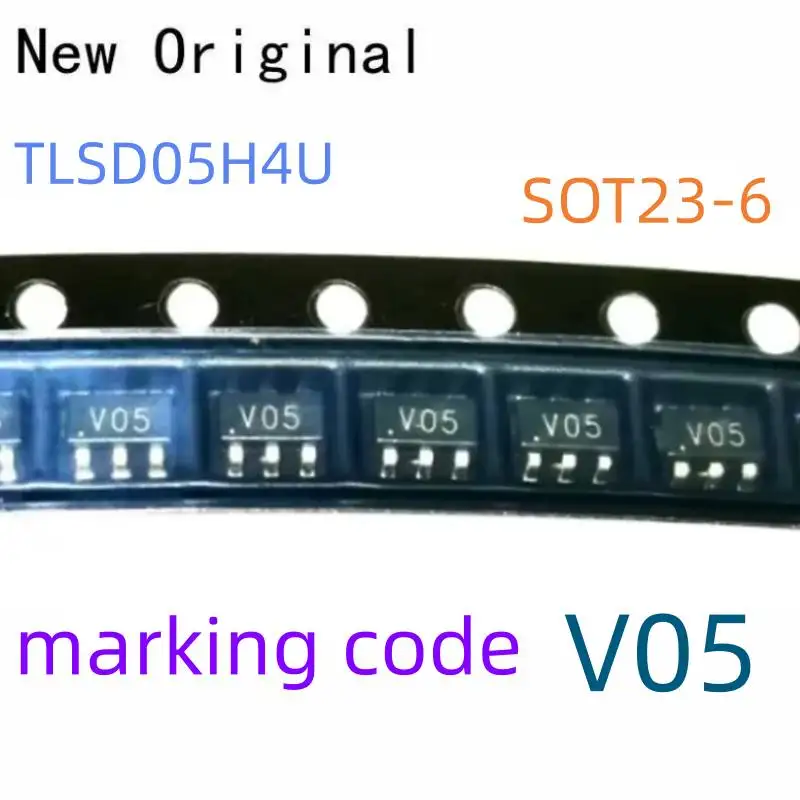 Tlsd05H4U New and Original Sot23-6 5V Low Capacitance Tvs Diode Array Marking Code 05V