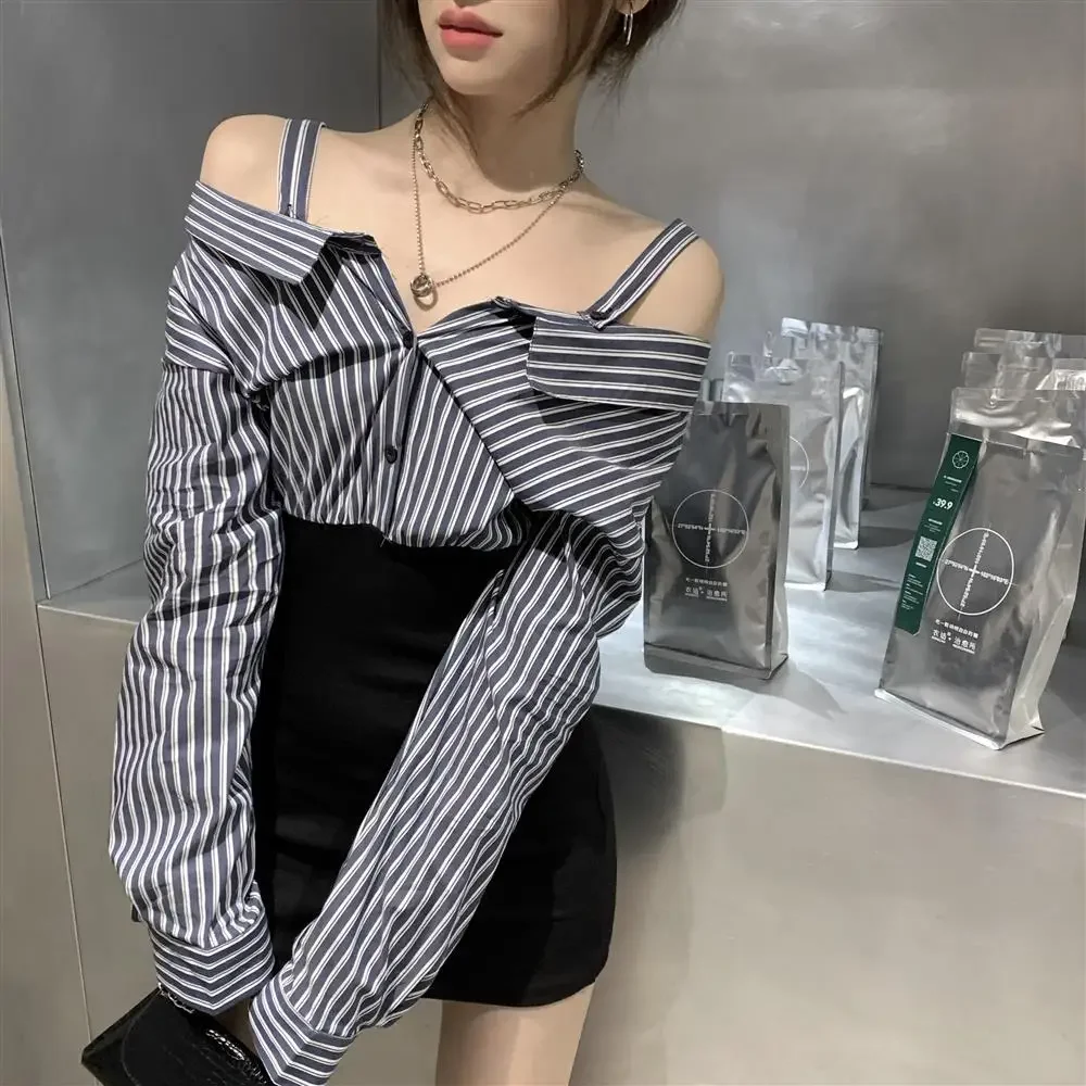 Mini abiti corti con corsetto aderente per le donne abito attillato a maniche lunghe da donna stile coreano retrò nuove caratteristiche di Kpop