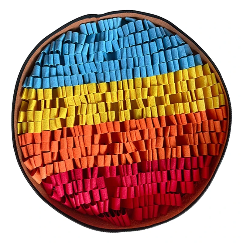 Dog Toy Dispensing Interactive Puppy Plush Rainbow Stuffed Chew Snuffle Pad Dropshipping