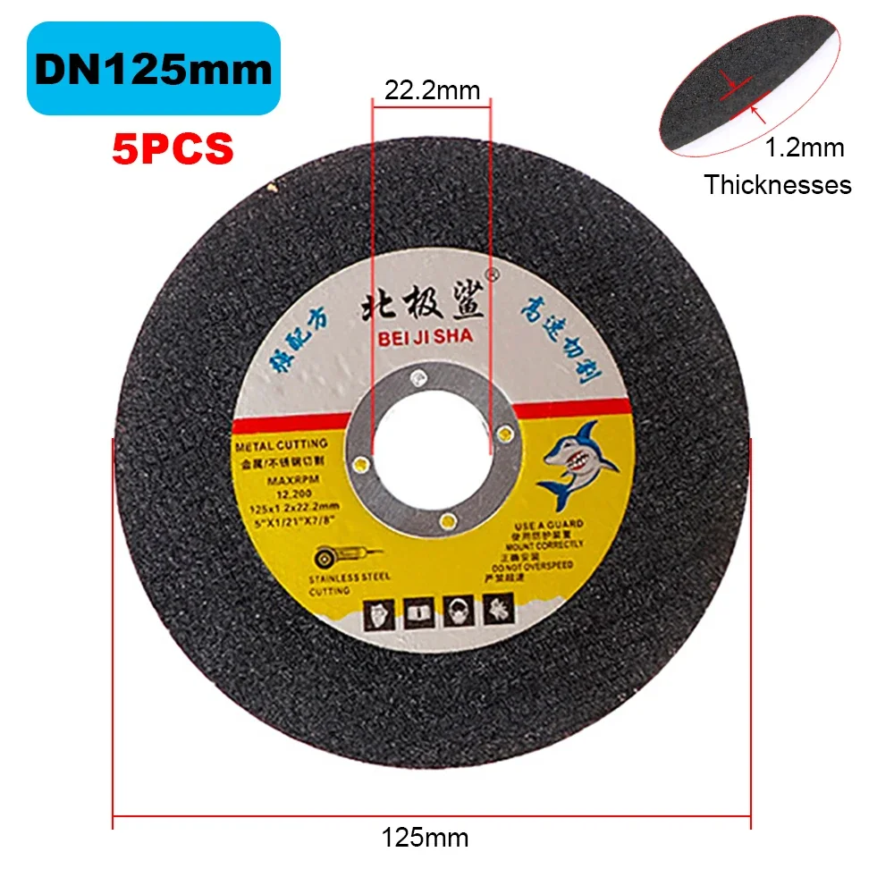 RDDSPON 107mm 125mm 5PCS Metal Cutting Disc for 100/125mm Angle Grinder Ultrathin Blade for Metal Iron Stainles Steel