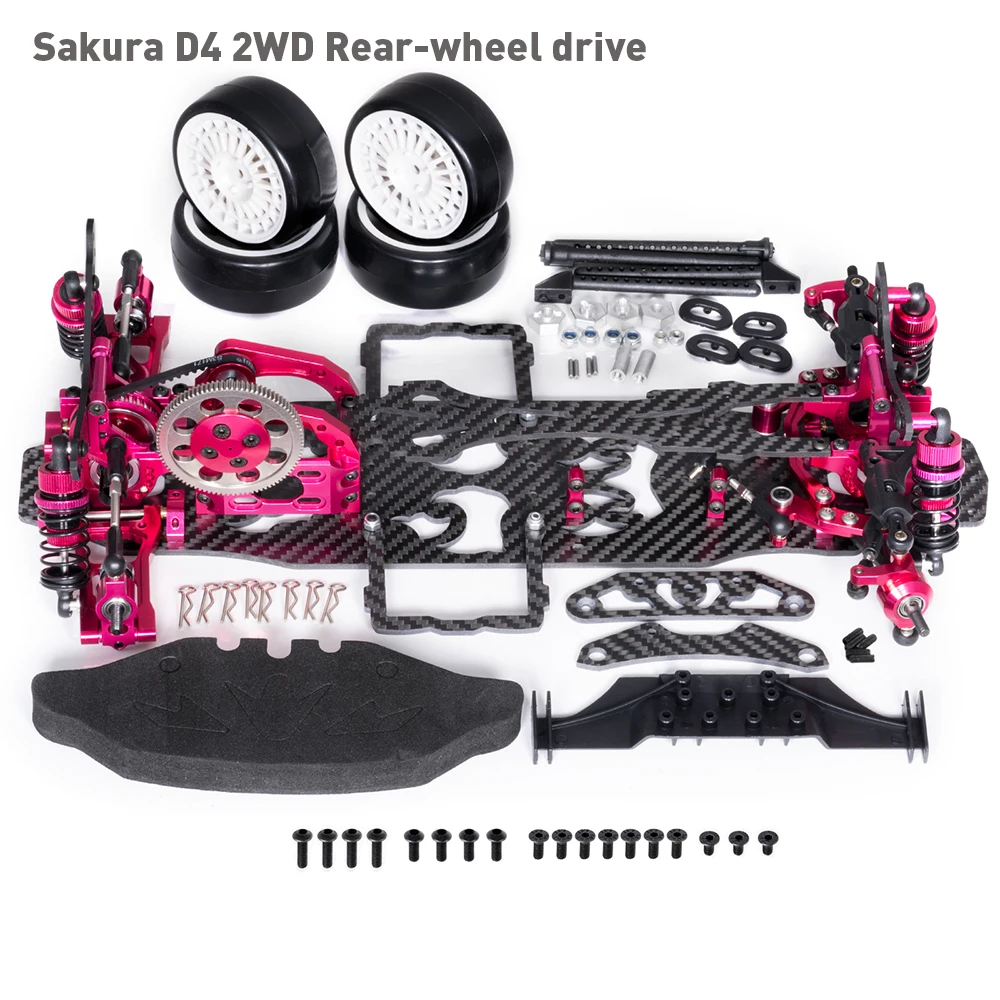 

Комплект AXSPEED Alu, углеродное волокно и пластиковая рама для Sakura D4 4WD/2WD, привод заднего колеса 1/10, детали для обновления радиоуправляемого дрифта, аксессуары