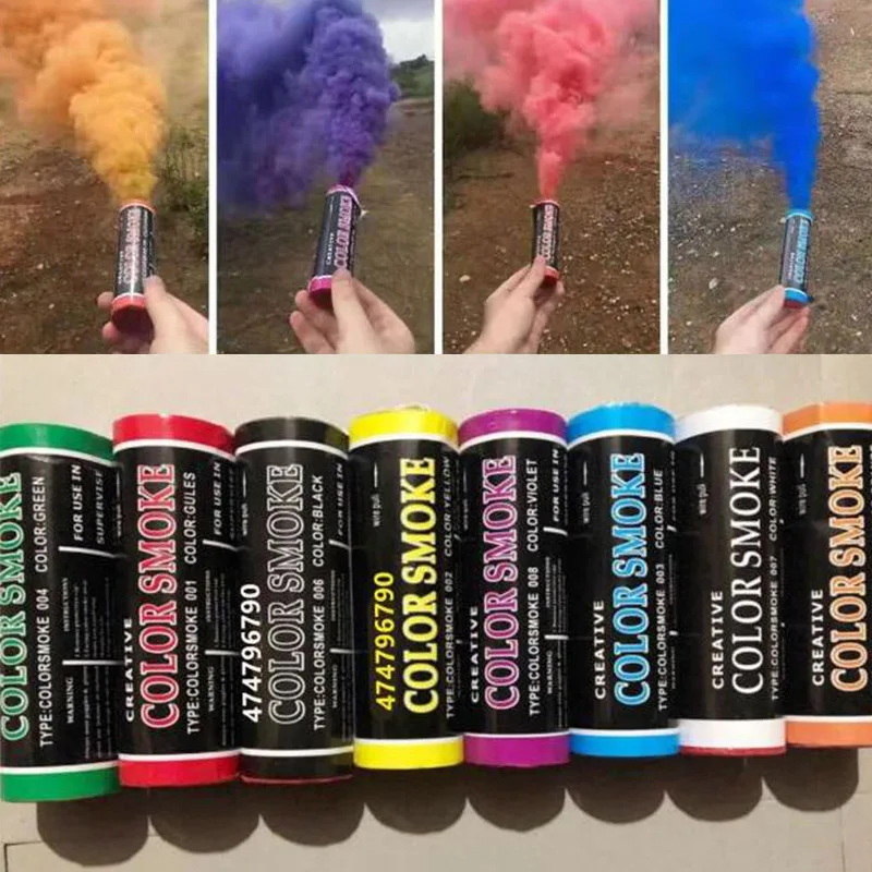 1/3/8pcs Show Bomb Photography Aid DIY Toy Party Gifts Halloween Romantic Colorful Smoke Pills Combustion Fog Cake Smoke Effect